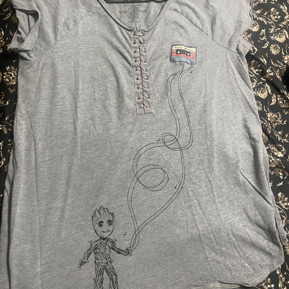 Kid Groot Grey Blouse